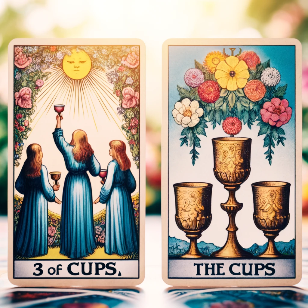 3 de Copas no Tarot