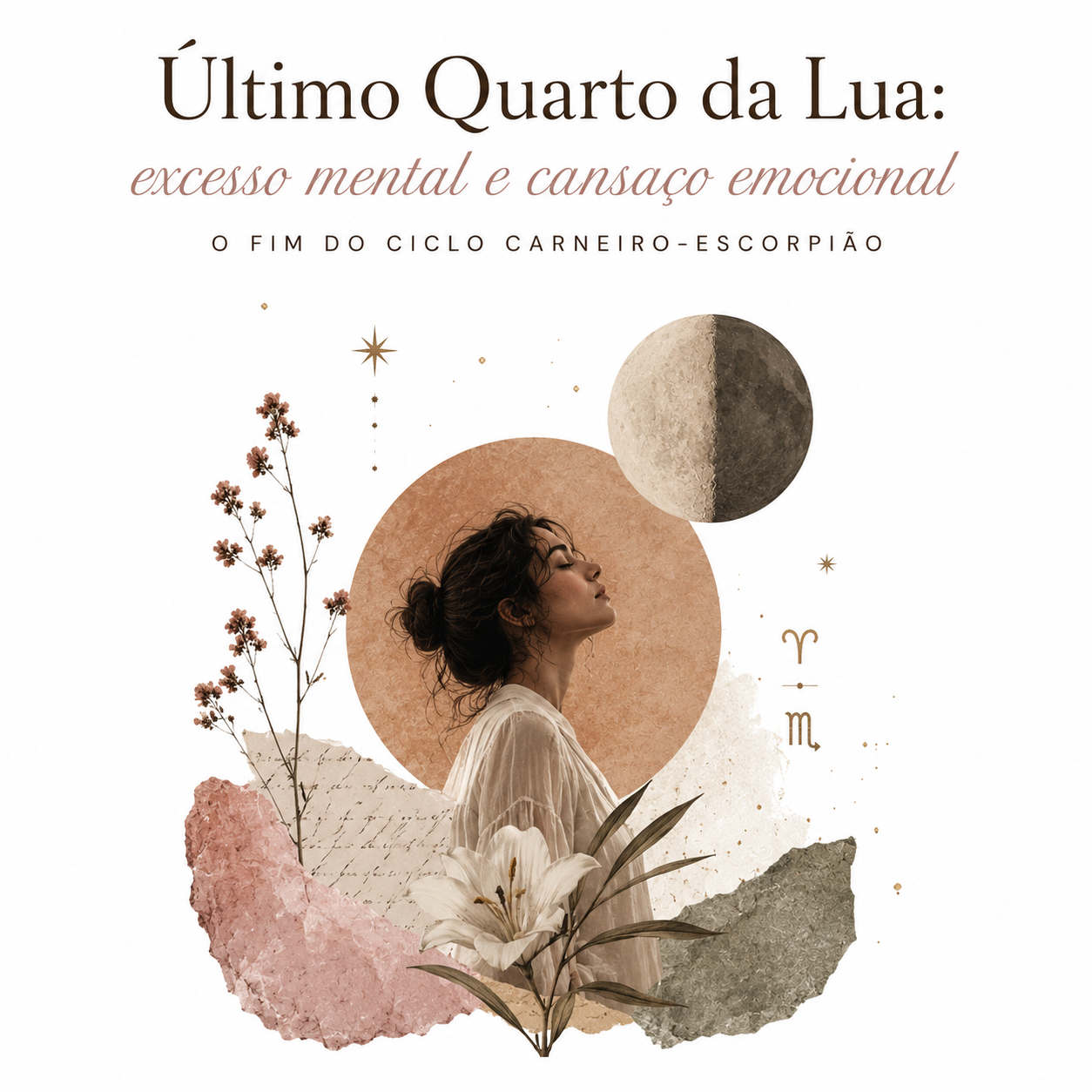 Último Quarto da Lua: excesso mental e cansaço emocional